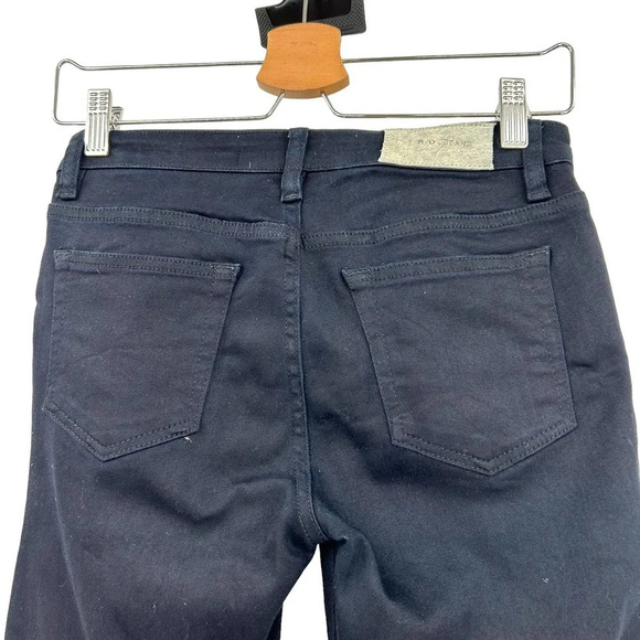IRO Figaro Flare Jeans Dark Blue Denim Wash Size 26 - Picture 7 of 10